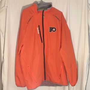 Philadelphia Flyers XL Jacket NHL Windbreaker Warmup Phillies Eagles Union 76ers